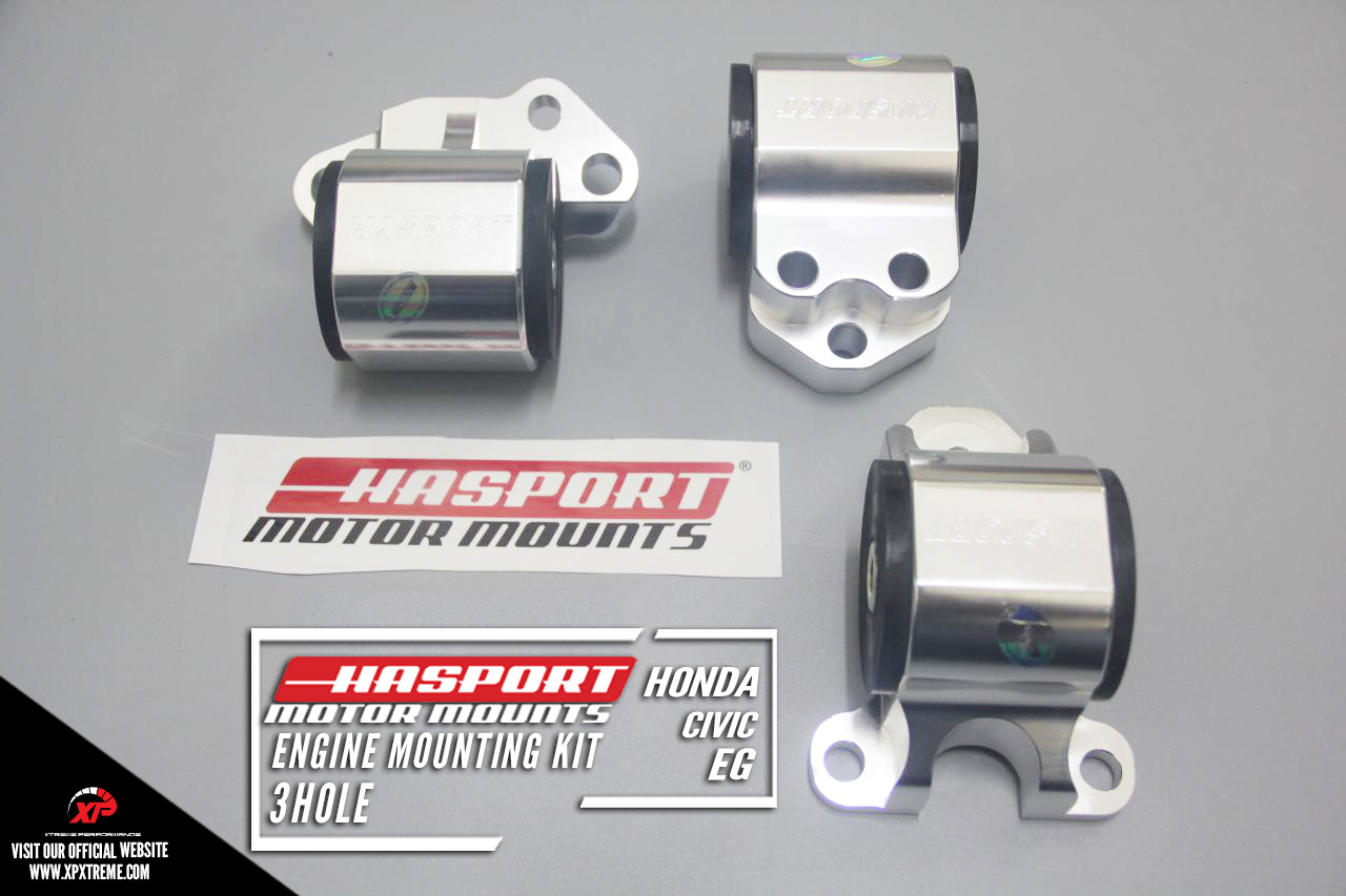 ENGINE MOUNTING KIT HONDA CIVIC EG HASPORT 3HOLE SILVER Xtreme